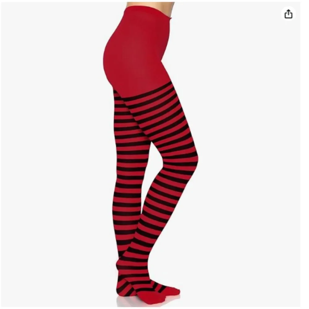 Leg Avenue Women's Nylon Striped Tights